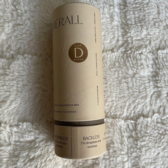 Gatherall Backless Sticky Bra Cup Size D In Mocha - Picture 2 of 5